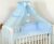 Himmel Moskitonetz 480cm Baldachin für Baby Babybett Betthimmel Herzen Chiffon Chiffonhimmel Blau
