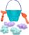 Holady 7 Stück Weichplastik Lion Beach Toys Badespielzeug für Kinder, Sandspielzeug Eimer Rechen Schaufel Set, Strand Dinosaurier Anzug Formen…