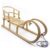 Holzfee Hörnerschlitten Colint Baran 110 RL Hörnerrodel mit Zugleine + Lehne Schlitten-Set