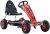 HOMCOM Go Kart Kinderfahrzeug Mit Pedal Sitz verstellbar Gummireifen Metall Rot 129 x 59 x 70 cm