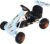 HOMCOM Go Kart Kinderfahrzeug Tretauto mit Pedal Bremsen Kinderspielzeug für 3-6 Jahre Stahl Hellblau 97 x 66 x 59 cm