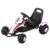 HOMCOM® Go Kart Mit Pedal Kinderfahrzeug Tretauto mit Pedal für 3-8 Jahre Stahl Weiß