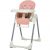 HOMCOM Hochstuhl Baby Babystuhl mit Fußstütze Kinderhochstuhl Tisch mit abnehmbarem Tablett höhenverstellbar und klappbar für 6-36 Monate PP Stahl…