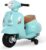 HOMCOM Vespa Elektromotorrad Kindermotorrad Elektrofahrzeug 18-36 Monate 3 km/h LED-Licht Sound PP-Kunststoff Metall Grün 66,5 x 38 x 52 cm