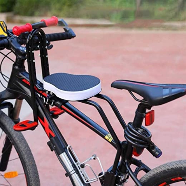 Honeyhouse Kinderfahrradsitz | Vorneliegender Fahrradsitz für Kinder | Kindersitz Fahrrad Vorne Mit Rutschfesten Armlehnen Und Pedalen für Kinder…