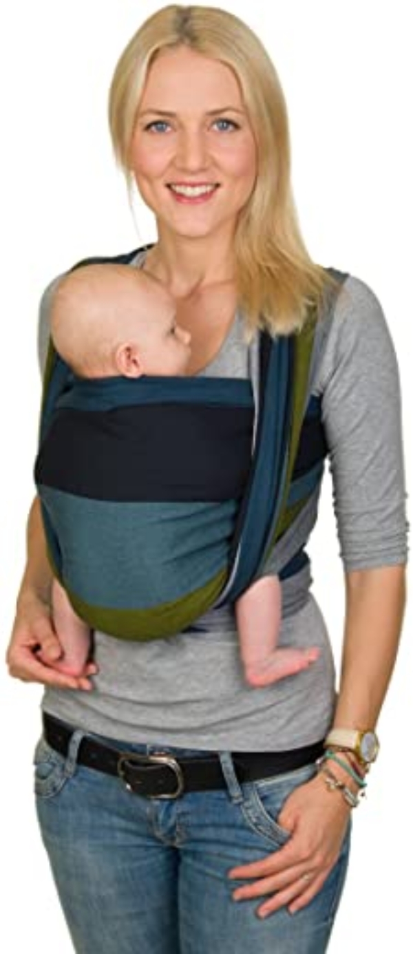 Hoppediz Baby-Tragetuch ✓ inkl. bebilderter Bindeanleitung ✓ schadstoffgeprüft ✓ alle Trageweisen ✓ Kreuzköper-Webung | Design Aberdeen 4,60 m