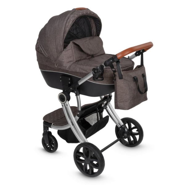 ib style Sport-Kinderwagen »Kinderwagen Olina 3 in 1 Taupe«, inkl. Babyschale/Autositz – separater Buggy Aufsatz – inkl. Matratze