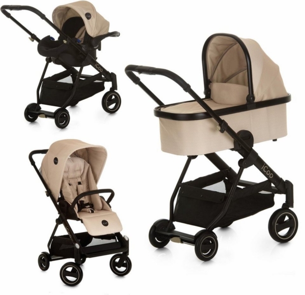 iCoo Kombi-Kinderwagen »Acrobat XL Plus Trio Set Sahara«, ; Kinderwagen
