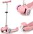 IMMEK Kinderroller 3 Räder für Kinder Roller ab Über 2 Jahre alt Kleinkinder Scooter für Mädchen und Jungen mit 3 PU LED Räders, Einstellbare…