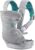 Infantino 300079-01 Infantino Flip Light & Airy 4-in-1 Babytrage – Ergonomische Babytrage mit 4 Tragepositionen, grau