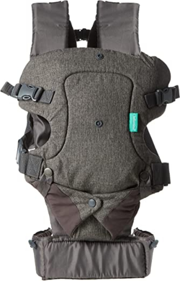 Infantino Flip Advanced 4-in-1 Babytrage – Ergonomische Babytrage mit 4 Tragepositionen – Für Säuglinge und Kleinkinder von 3,6-14,5 kg