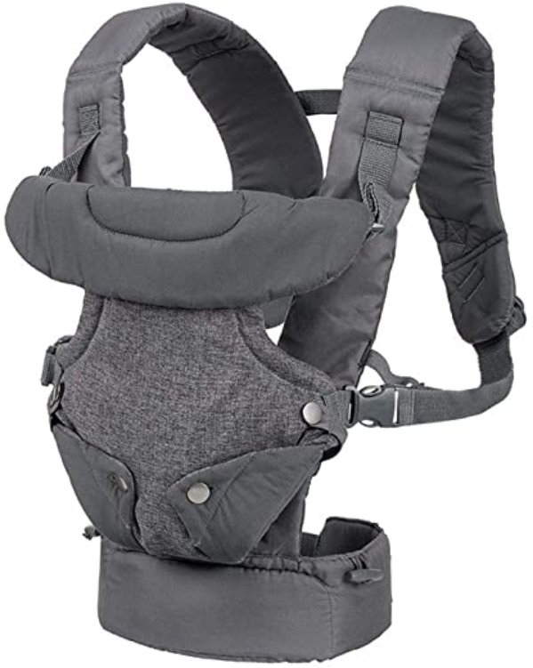 Infantino Flip Advanced 4-in-1 Babytrage – Ergonomische Babytrage mit 4 Tragepositionen – Für Säuglinge und Kleinkinder von 3,6-14,5 kg