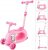 iscooter Cityroller »Kinderscooter 4 in 1 faltbarer Kinderroller mit LED Räder 3-Rad-Dreiradscooter für Jungen Mädchen, mit, leicht zu umbauen,…