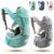 IVSO Bauchtrage »Babytrage Ergonomische mit Hüftsitz/Reine Baumwolle Leicht«, und atmungsaktiv/Multiposition:Dorsal, Ventral, Einstellbar für…