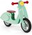 Janod Roller Laufrad aus Holz Groß Mint – Retro Kinder Laufrad – Verstellbarer Sattel, aufblasbare Reifen – Farbe Mintgrün – Ab 3 Jahren, J03243