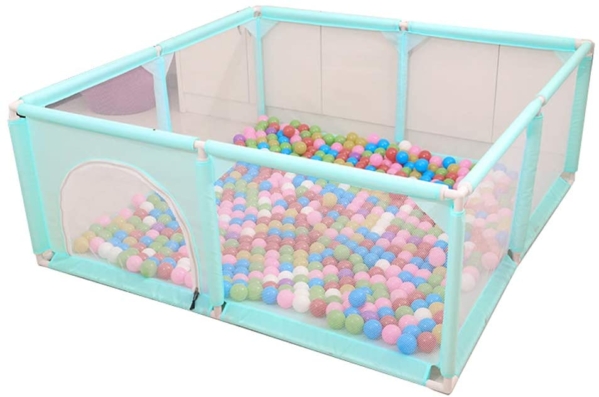 JJHOME-Laufstall Laufgitter Kinder Laufgitterzelt zum Spielen im Innen- oder Außenbereich Tresor Krabbeln 120x120cm / 150x150cm