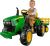 John Deere Ground Force Kinder Elektro Traktor von Peg Perego 12 Volt mit Anhänger