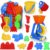 JoinJoy Sandspielzeug Sandkasten Spielzeug Set Für Kinder 19 Stück Strandspielzeug Set in wiederverwendbarer Netzbeutel badewannenspielzeug Jungen…