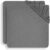 Jollein Jersey-Spannbettlaken, 2-teilig, 120 cm Länge x 60 cm Breite 2511-507-00094 Grau