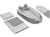 JUKKI 5-tlg Baby Erstausstattung set: Babynest 50x90cm, Stillkissen, Kuscheldecke, Babydecke, Kissen, Nestchen für Babys, 100% Baumwolle,…