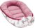 JUKKI® Babynest Comfort VELVET 55×100 cm, Babynestchen für Neugeborene, Babycare Bettchen, Baby Nestchen Bett, Kuschelnest für Babybett,…