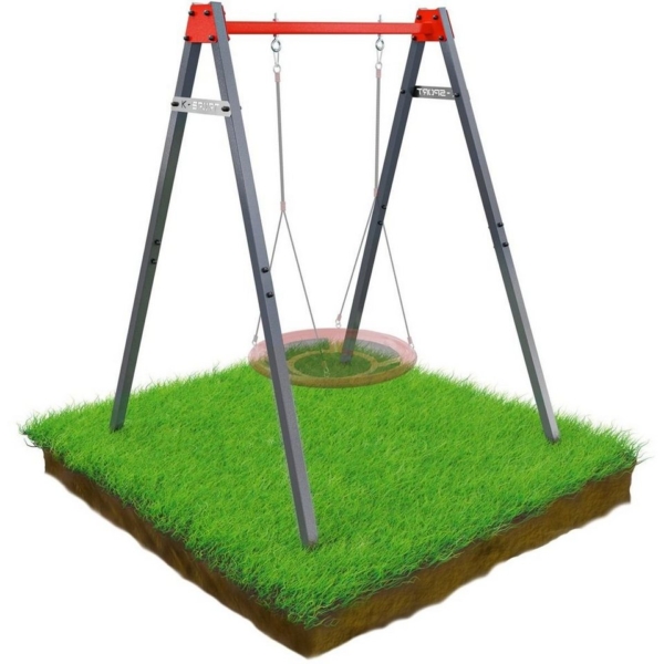 K-SPORT Nestschaukel »Gartenschaukel für Storchennest und Schaukel bis 150 kg belastbar I Wetterfestes Gerüst für Outdoor I Vielseitig einsetzbar -…