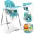 KIDIZ® 3in1 Hochstuhl Kinderhochstuhl inkl. Spielbügel, Babyliege, Kombihochstuhl Babyhochsitz,7 höhenverstellbar Verstellbare Rückenlehne,…