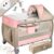 KIDIZ® Babybett 3 in 1 Reisebett Kombi Set Baby Bett mit Wickelauflage Moskitonetz Laufstall Baby ab Geburt bis 15 kg luftige Seitenwände mit…