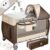 KIDIZ® Babybett 3 in 1 Reisebett Kombi Set Baby Bett mit Wickelauflage Moskitonetz Laufstall Baby ab Geburt bis 15 kg luftige Seitenwände mit…