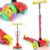 KIDIZ Cityroller, Kinder Scooter Pro1 Dreiradscooter mit PU LED Leuchtenden Räder Kinderroller Tret-Roller höhenverstellbarer Cityroller…