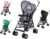 Kidmeister Ultra Leichter Buggy Jogger S2 Kinderwagen Sitzbuggy Sportwagen Babywagen Grau