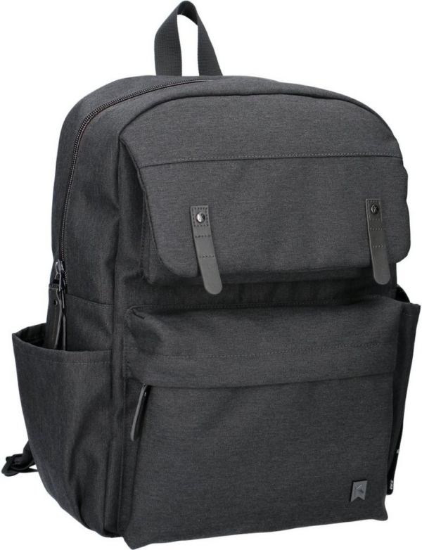 Kidzroom Wickelrucksack »Essential, darkgrey«, aus recyceltem Material