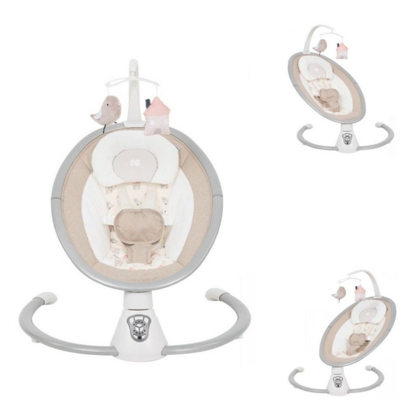 Kikkaboo Babywippe »elektrische Babywippe Twiddle«, Schaukelfunktion, Fernbedienung, Timer