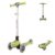 Kikkaboo Dreirad »Kinderroller Leon«, mit 3 LED-Rädern, faltbar, Höhe einstellbar, Bremse
