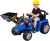 Kinder Elektrobagger mit 2 x 25 Watt Motoren Elektro Bagger Kinderauto Kinderfahrzeug Spielzeug für Kinder Kinderspielzeug (Blau)