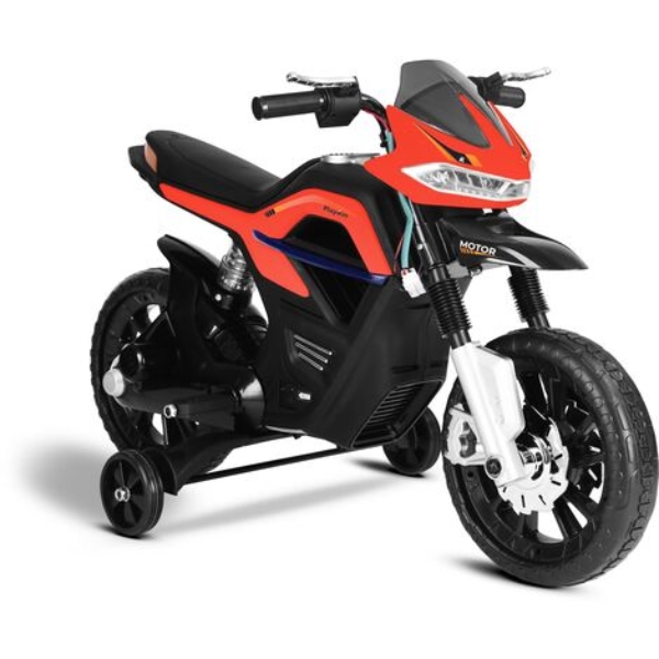Kinder-Elektromotorrad FASTER 6V Akku mit Licht und Musik +3 Jahre alt