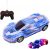 Kinder Spielzeugauto mit Fernbedienung Simulation Rennwagen mit 8 Bunten LED-Blinklichtern,Fernbedienung Beleuchtet Auto Rennsportwagen Blau