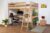 Kinderbett Hochbett Christoph Buche Vollholz massiv Natur inkl. Rollrost – 140 x 200 cm