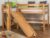 Kinderbett Hochbett Samuel Buche Vollholz massiv mit Rutsche natur inkl. Rollrost – 90 x 200 cm