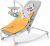 Kinderkraft Babywippe FELIO 2020 3 in 1, Babywippe, Babyliege, Babyschaukel, Wippe, Schaukel, Babytuch mit Spielbogen, Verstellbarer, 8 Melodien…