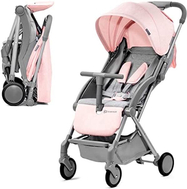 Kinderkraft Kinderwagen PILOT, Liegebuggy, Sportwagen, Innovatives Klappsystem, Kleine Maße nach Zusammenklappen, Zentralbremse Tragegurt, Drehbare…