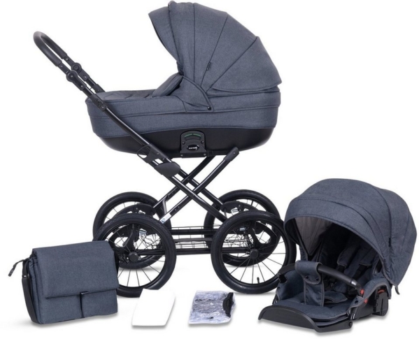 Knorrbaby Kombi-Kinderwagen »Kreta, anthrazit«, Made in Europe; Kinderwagen