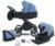 Knorrbaby Kombi-Kinderwagen »Life+ 2.0 Black Edition, Jeansblau-Schwarz«, (11-tlg), Gestell faltbar; Made in Europe; Kinderwagen