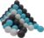 Knorrtoys® Bällebad-Bälle »100 Stück, creme/grey/blue«
