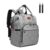 Kono Baby Wickeltasche Wickelrucksack Multifunktions Reise Rucksack mit großer Kapazität und 2 Kinderwagengurten (Punkt Grau)