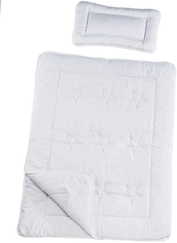 Kuscheli® Kinderbettdecke Kinderbettwäsche 100 x 135 & 40×60 Kopfkissen | Allergiker geeignet & Öko-Tex Zertifiziert | Vier Jahreszeiten Bettdecken…