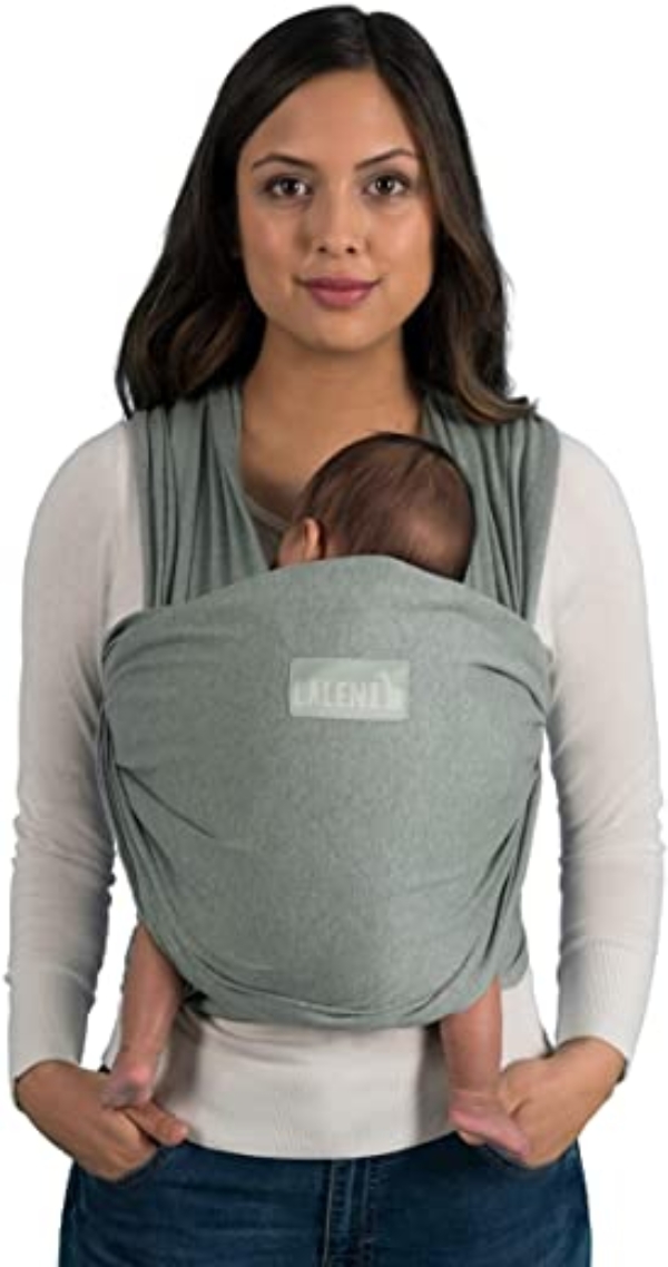 Laleni Babytragetuch für Neugeborene – 100% weiche Bio-Baumwolle, Tragetuch Baby elastisch bis 16kg