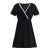LAPA Stillkleid »Damen Stillkleid mit V-Ausschnitt und Spitzen Spleißen«