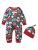 Lapastyle Strampler »Unisex-Baby-Weihnachten süßer Cartoon-Print-Strampler und Hut zweiteiliger Anzug«
