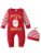 Lapastyle Strampler »Weihnachten, unisex Baby Strampler mit Streifen Spleißen und Hut, zweiteiliger Anzug«
